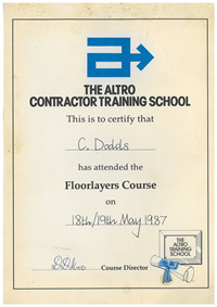 FMB Warranted Builders Inspection Certificate for Chris Dodds