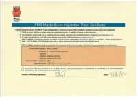 FMB Warranted Builders Inspection Certificate for Chris Dodds